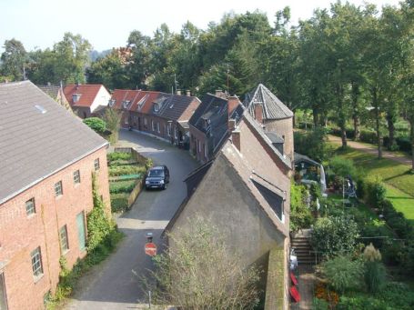 Kranenburg : Blick vom Mühlenturm in die Wanderstraße